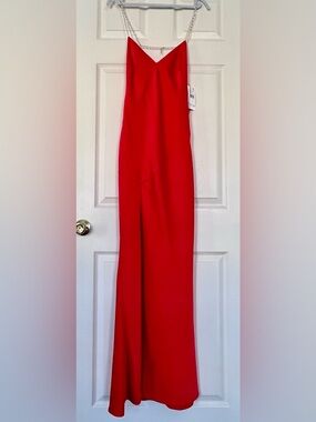 Crepe Back Satin Gown